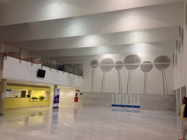 Hall de entrada al Hopsital Puerta de Hierro-Majadahonda